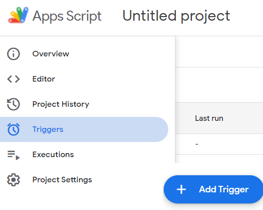 apps scripts triggers